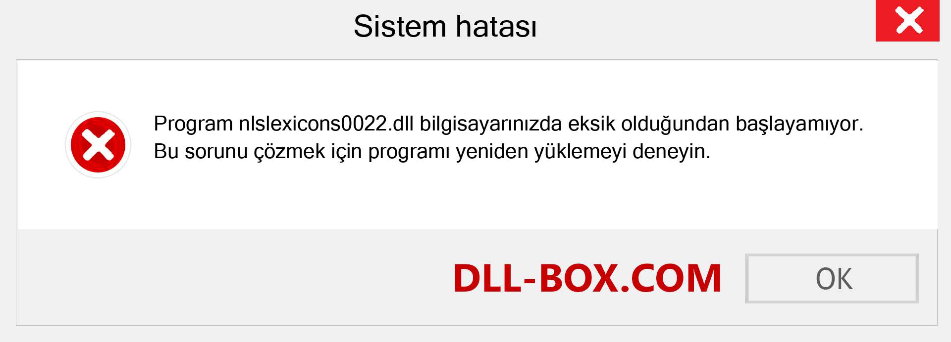 nlslexicons0022.dll dosyası eksik mi? Windows 7, 8, 10 için İndirin - Windows'ta nlslexicons0022 dll Eksik Hatasını Düzeltin, fotoğraflar, resimler